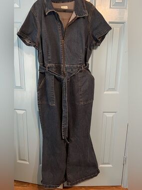 Ava & Viv Blue Denim Jumpsuit